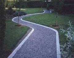 A Winding Golf Course Path